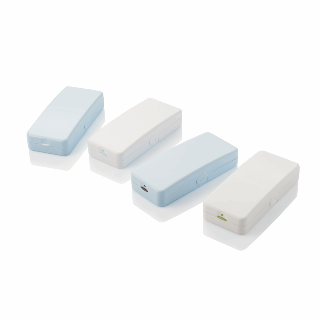 Boîte pour médicaments Pilbox Dual Travel bleu et blanc