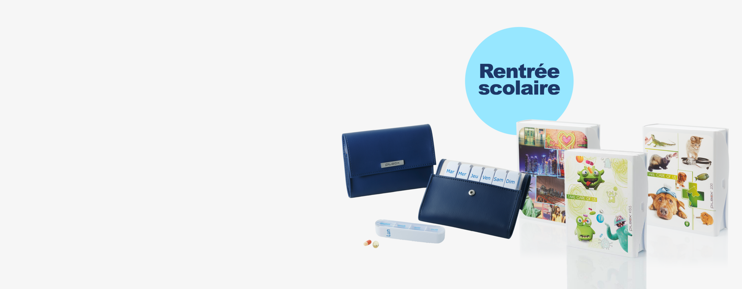 Image piluliers semainiers Liberty et 7.4 en promotion pour la rentrée